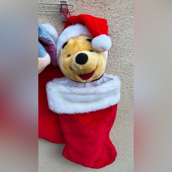 Disney Winnie The Pooh Eeyore Tigger Plush Christmas Holiday Stocking 3D - Picture 4 of 6